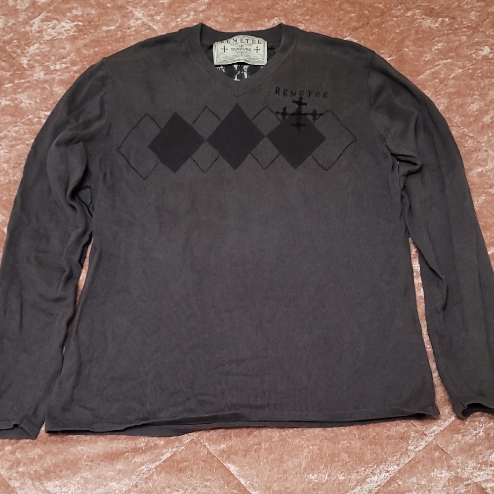 Men's Remetee Large V-Neck Sweater